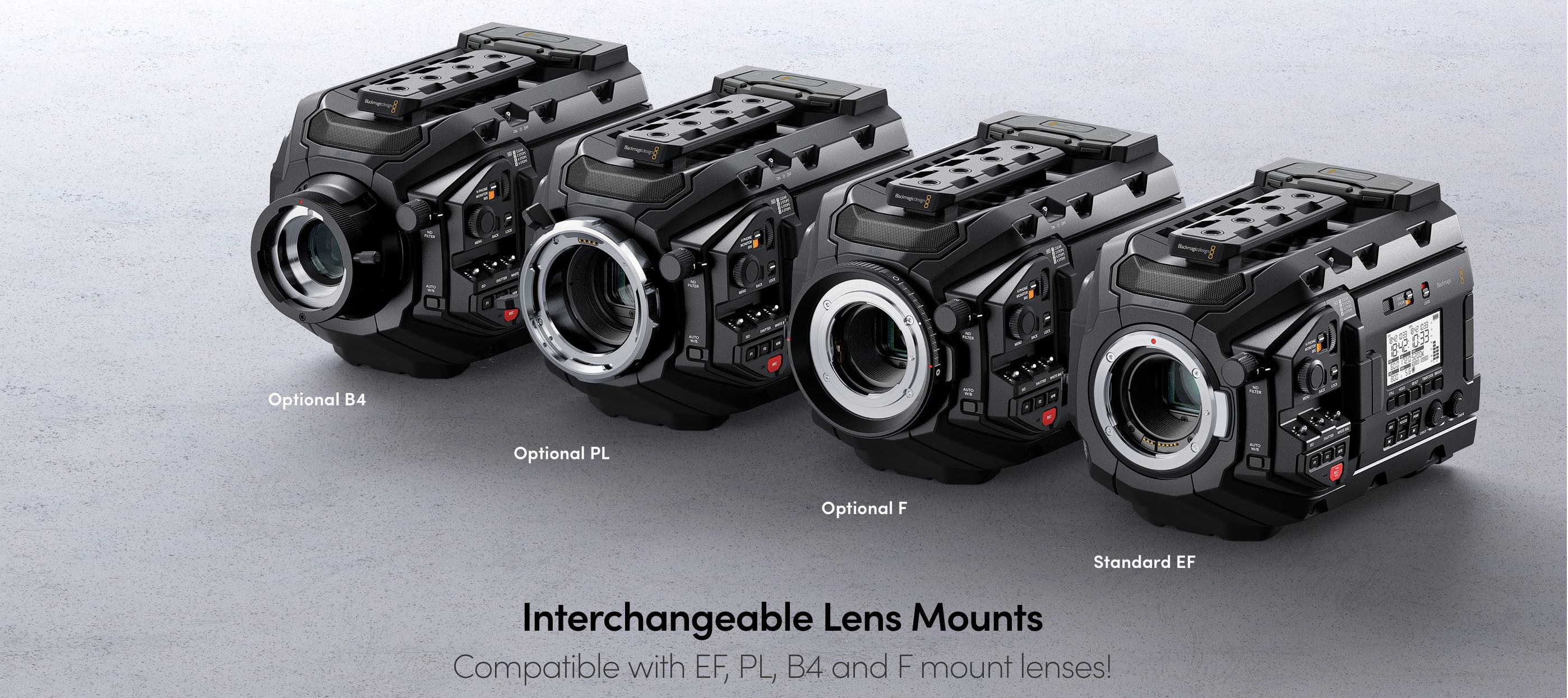 URSA Mini Pro 4.6K Lens Mounts