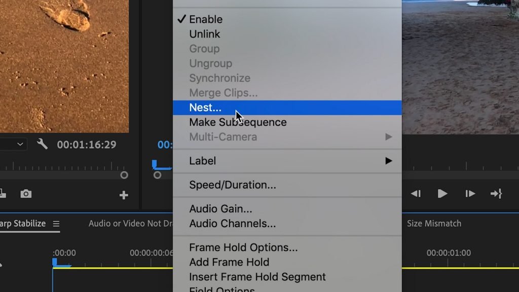 Nesting in Premiere Pro