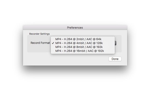 NDI Recorder MP4 Options