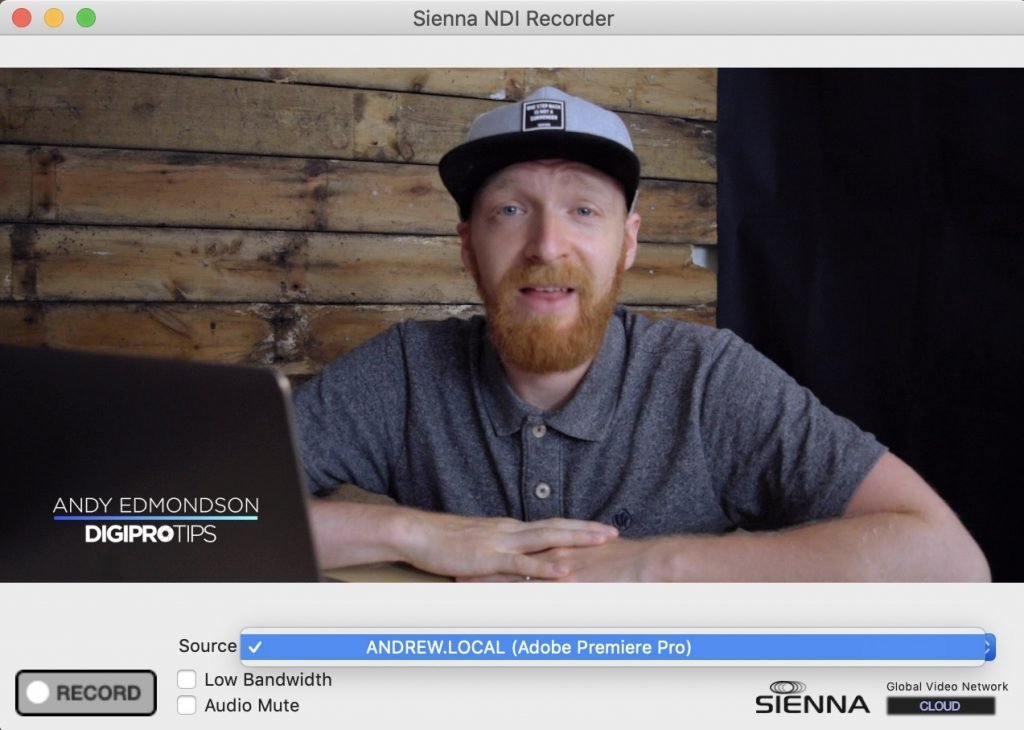 NDI Recorder Premiere Pro Source