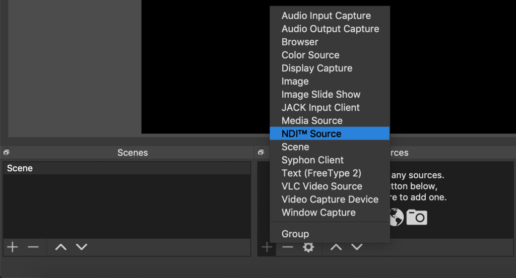 OBS NDI Source Select