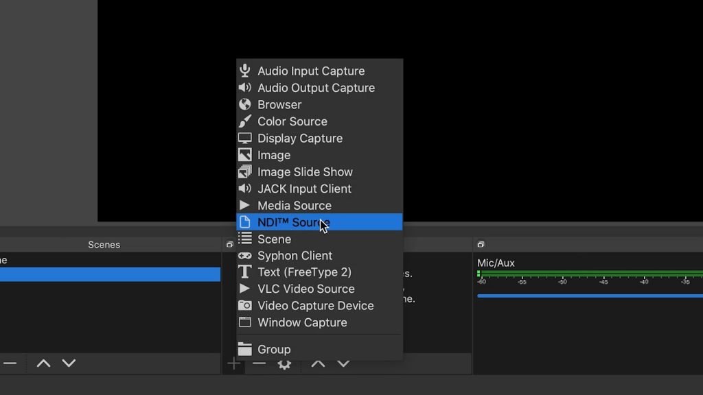 OBS NDI Plugin NDI Source