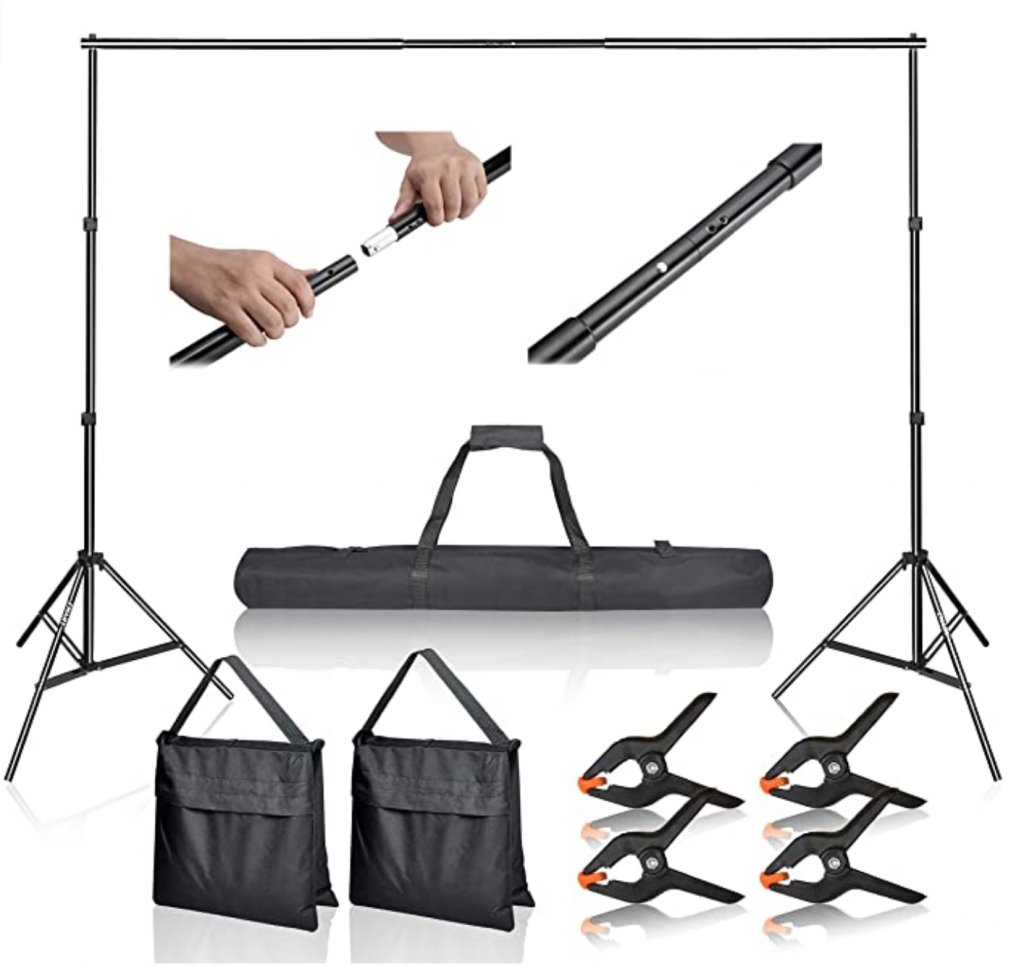 equipment needed to start a youtube channel - 10ft Backdrop Frame