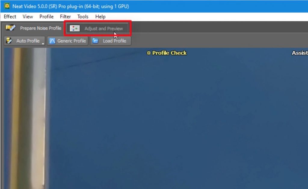 Neat Video - Adjust and Preview - denoiser for premiere pro