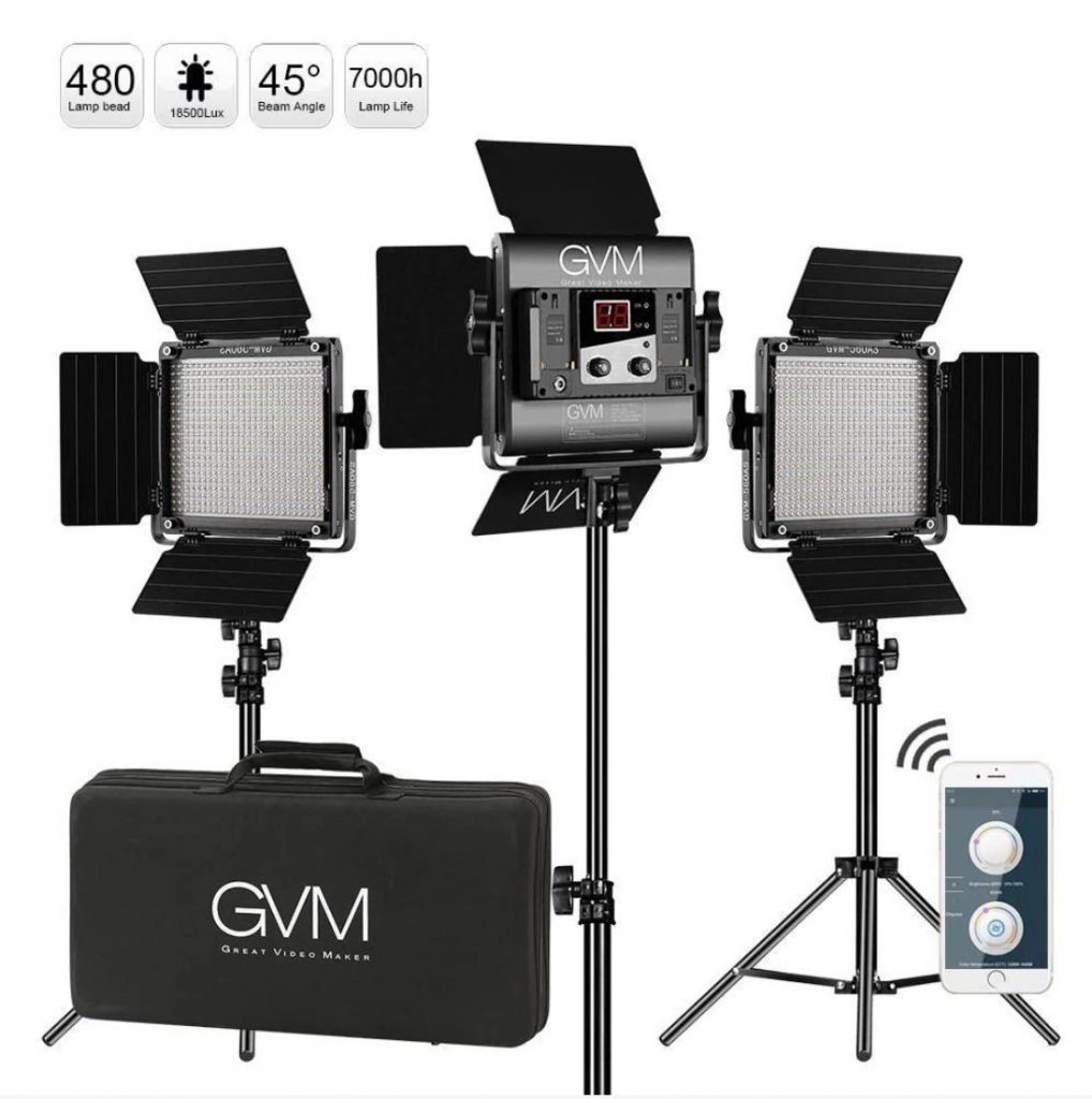 equipment needed for youtube - GVM Bi-Color LED Light Kit