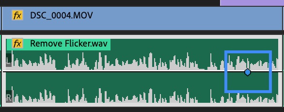 Audio Keyframe - fade out audio premiere