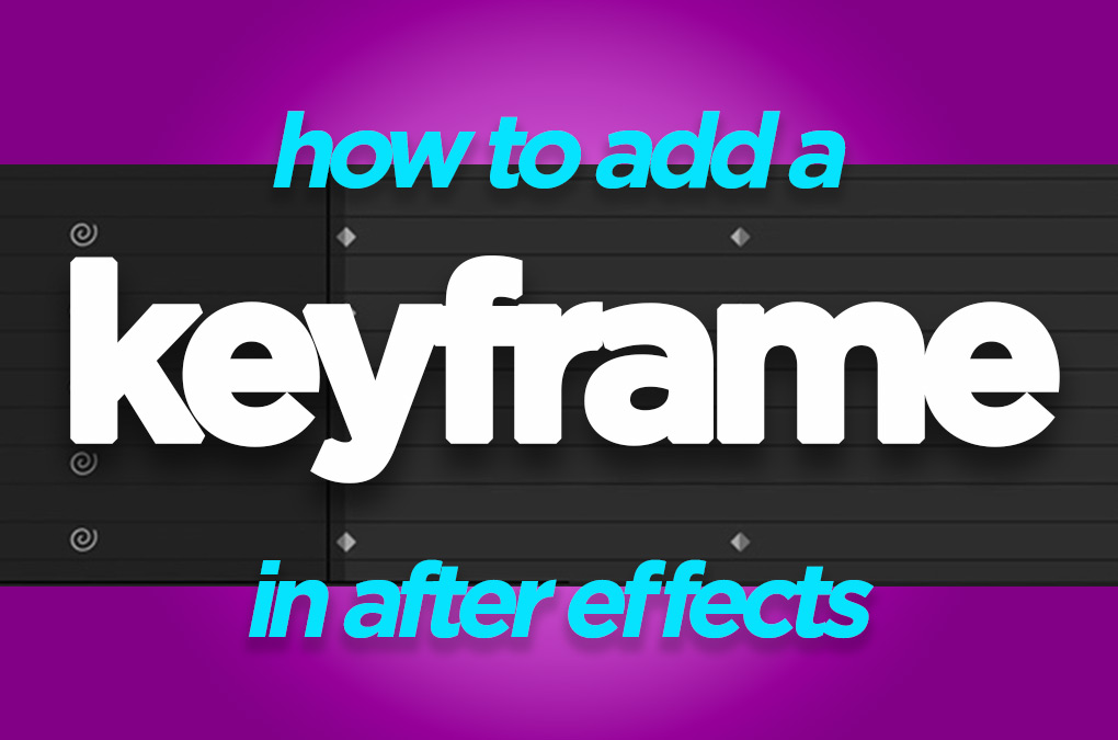 how to add keyframe in after effects