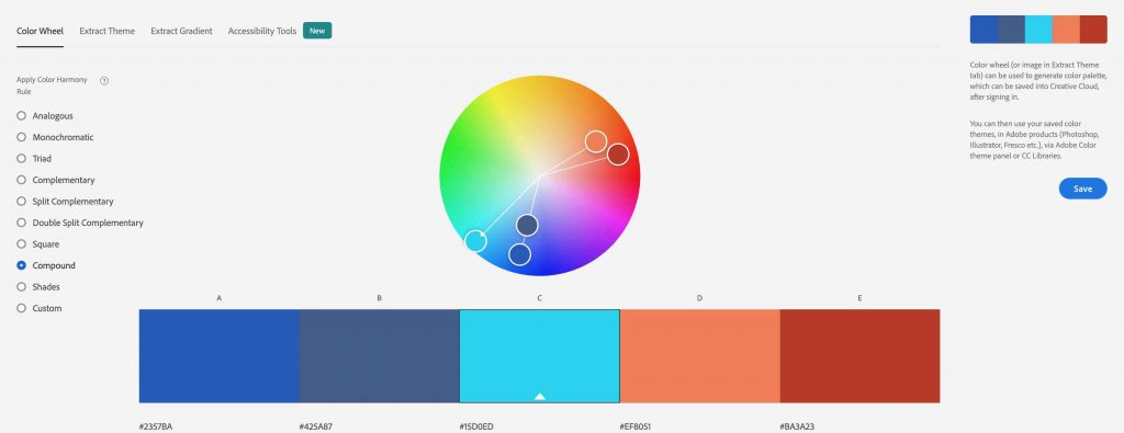 Compound Color Harmony Rule Adobe Color