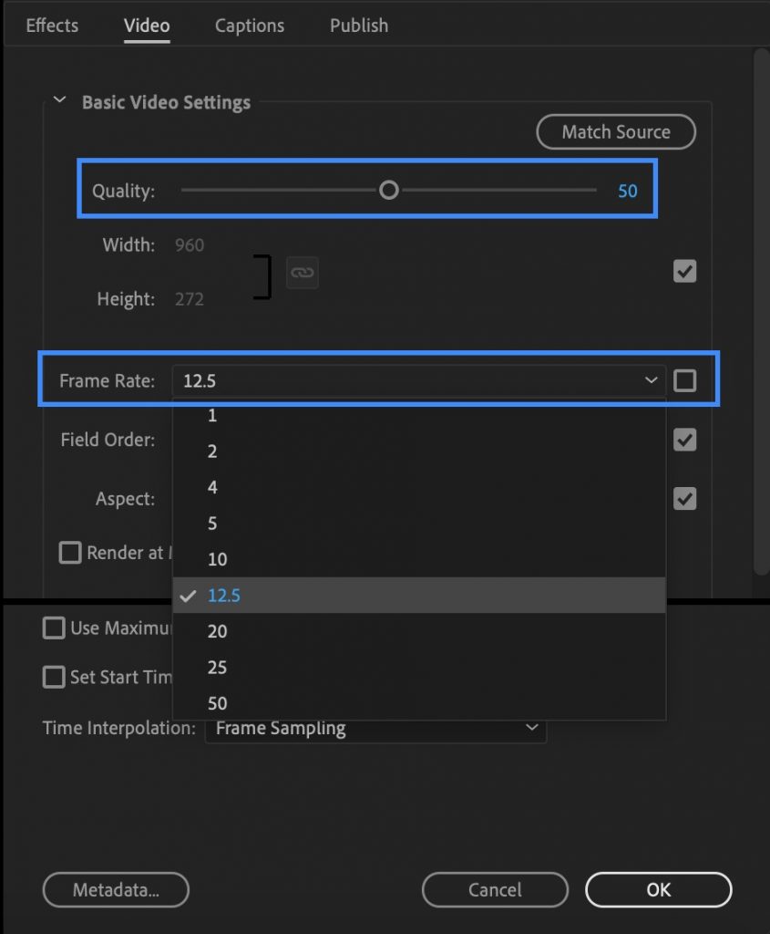 Media Encoder GIF quality and framerate - After Effects Export