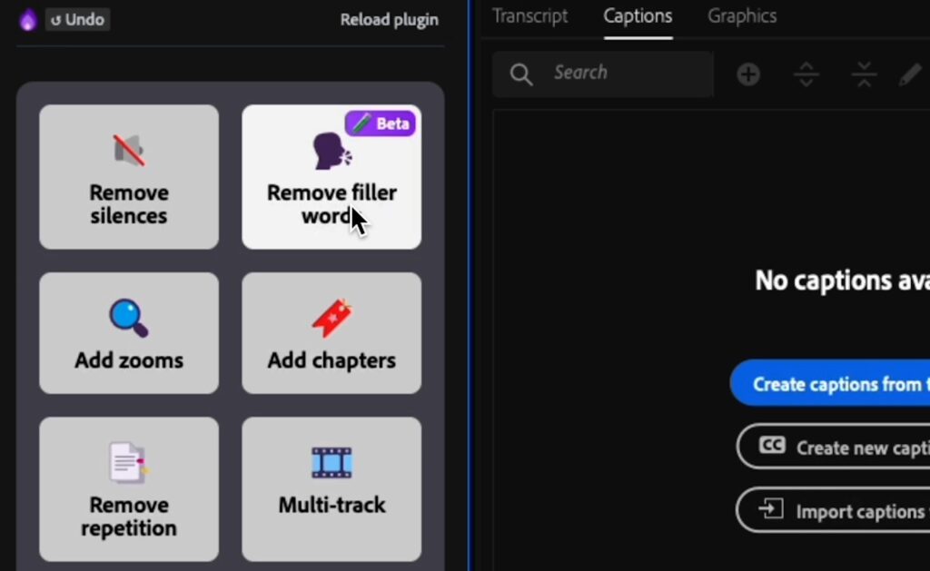 Firecut AI Remove Filler Words tool