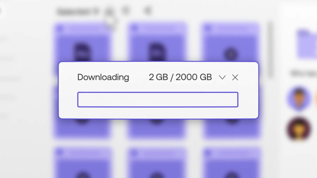 LucidLink Download Bar