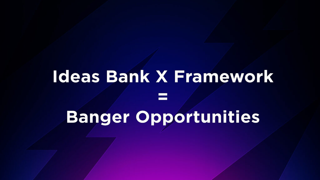 Ideas and framework equals great video opportunities