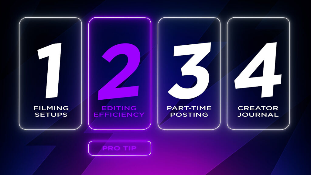 Editing efficiency pro tip